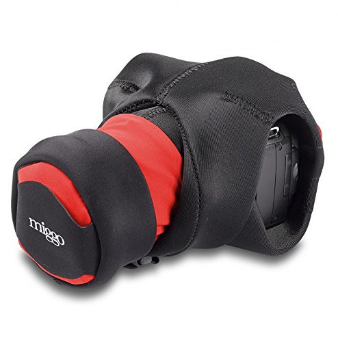 Miggo Grip and Wrap Strap for DSLR Cameras - Black/Red