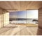 decomonkey Fototapete Fenster zum Meer Strand 400x280 cm Design Tapete Fototapeten Vlies Tapeten Vliestapete Wandtapete moderne Wand Schlafzimmer Wohnzimmer Landschaft Sonne
