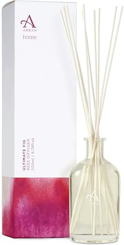 Arran Sense of Scotland Ultimate Fig Reed Diffuser (200ml) Blending Sweet Cassis, Fig and Green Leaf with a Wonderful Base of Woody Cedar