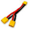 Original Premium XT60 Goldstecker Adapter Lipo Akku Parallel Y-Kabel Splitter Buchse auf 2 Stecker Male Female Adapterkabel 10cm 12AWG 60A Modellbau