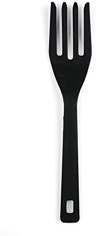 RSVP International (EFF-TQ) Silicone Flexible Fork, Black, 11 | Mixes Ingredients, Mashes Food, Whisks Eggs, & More | Dishwasher Safe & Heat Resistant | Baking, Serving, Mixing Made Easy