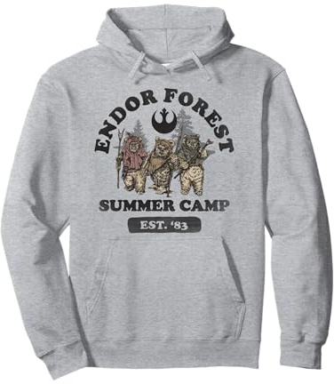 Star Wars Ewok In Forest Summer Camp Pullover Hoodie