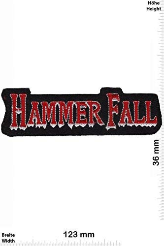 Hammerfall Red Power Metal Band Music Aufnäher Besticktes Patch zum Aufbügeln Applique