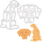 Satz von 2 Rhodesian Ridgeback Hund Ausstechformen, 2 Teil