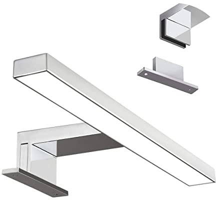Anidea Fortuna 30 - Lámpara de espejo LED para cuarto de baño, 30 cm, 5 W, 230 V, 4000 K, 6000 K, IP44, marco de armario, maquillaje, aplique de pared Flicker Free no variable, blanco natural frío