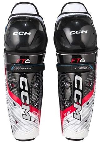 CCM Jetspeed FT6 Eishockey Schienbeinschoner, Junior (Größe: 12)