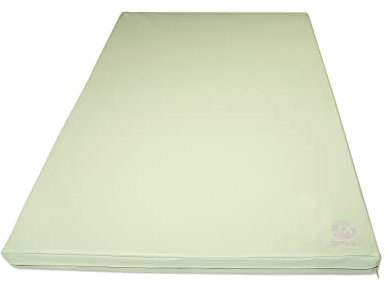 Jeflex - grüne Weichbodenmatte & Turnmatte 150 x 100 x 8 cm MADE IN GERMANY/faltbare Gymnastikmatte/platzsparende Fitnessmatte & faltbare Yogamatte/dicke Sportmatte für Kinderzimmer