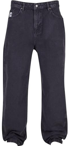 Karl Kani Herren KK Small Signature Baggy Five Pocket Denim Vintage Black, 36