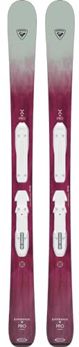 Rossignol Kid's Experience W Pro Alpin-Ski, leicht, strapazierfähig, mit Kid 4 GripWalk B76 Bindungen, 122