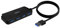 AISENS Hub USB 3.0. Tipo A/M-4x Tipo A/H. Negro. 60cm