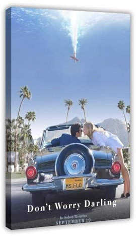 TCMAHE Poster Don't Worry Darling, Leinwand-Poster, Schlafzimmer, Dekoration, Landschaft, Büro, Raumdekoration, Geschenk, 20 x 30 cm