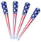 BESTonZON 4 Stück Sport jubelndes aufblasbarer baseballschläger aufblasbare baseballschläger usa flag Aufblasbare Fledermäuse mit amerikanischer Flagge aufblasbares PVC