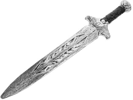 DECHOUS Und Requisiten Degen Schwerter Lichtschwertspielzeug Buster Vorgeben Tragbar Üben Gehaltenen Zubehör Gefälscht Ninja Säbel Kostüm Stütze Fechten Gürtel Pp Silver