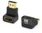 vgggrd 2 Piezas 8K Adaptador 270° y 90° HDMI Macho a HDMI Hembra Soporte HDR10+, 3D, 2.1 2.0A/B, 1.4A