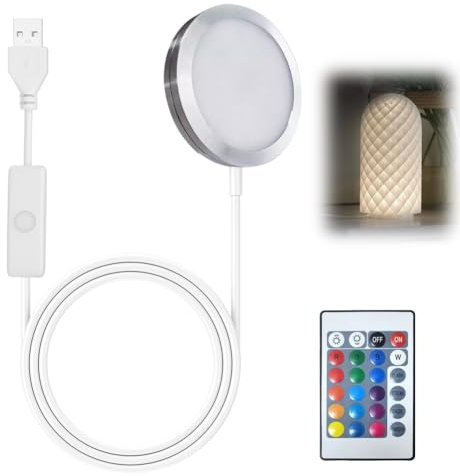 CEWROM 3D-Drucker LED-Lampen-Kit für Lab, Kreatives LED Beleuchtungsset für 3D Drucker A1/A1mini/P1S/P1P/X1C, Crafting Nachtlicht Modelle und Einfache Installation, Mit USB-Adapter