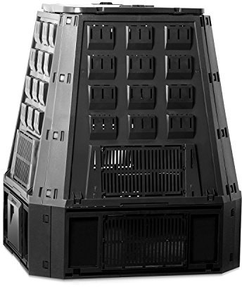 Planta de compostaje EVOGREEN 630L., dimensiones (mm) 900x910x1070, color Negro