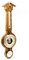 Fischer 4673-34 - Wetterstation - Wetterwarte mit Thermometer, Barometer, Hygrometer - Echtholz-Gehäuse Made in Germany