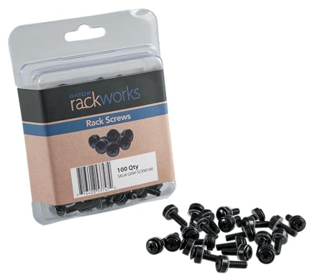 Gator Rackworks Standard Size Rack Screws, 100 Pack (GRW-SCRW100)
