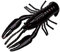 Yum Lures YCRB301 Craw Bug Angelköder, Black Neon, 8,3 cm