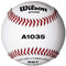 Wilson Unisex-Erwachsene A1035 League Series Baseball, Pack of 12, Weiß