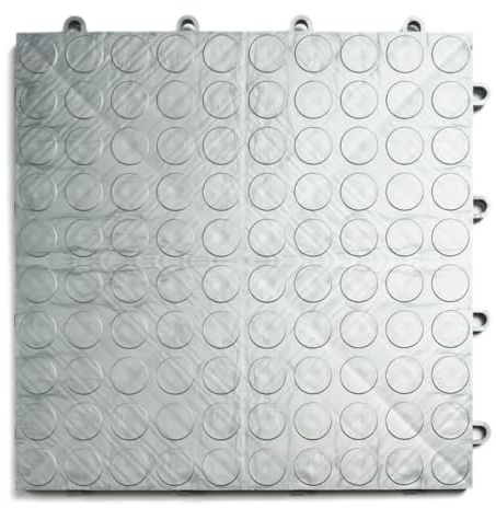 Big Floors GarageDeck - Piastrelle modulari ad incastro, in copolimero resistente, antiscivolo, per garage, in lega, confezione da 48 piastrelle da 30,5 x 30,5 cm