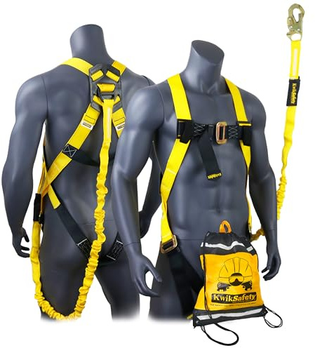 KwikSafety SCORPION Safety Harness [1PK] ANSI OSHA Fall Protection Gear