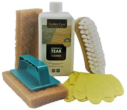 GOLDEN CARE Cleaner Set Holz Reiniger Holzschutz Holzpflege für Gartenmöbel