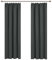 Deconovo Vorhänge Kräuselband Thermo Vorhänge Kälteschutz Schlafzimmer Gardinen Verdunkelungsvorhang Wärmeisolierend, 229x168 cm(Höhexbreite), Dunkelgrau, 2er Set