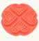 Selecto Bake Waffle Maker, Molde de Silicona para Gofres y Panqueques - Mini Molde Antiadherente para Muffins en Forma de Corazón - Bueno para Adelgazar Waffles y Recetas de Desayuno, Rojo