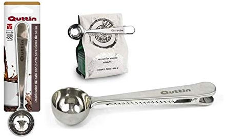 Quttin Pinza Cafe S2205041 Cuchara Medidora, Nickel, Multicolor