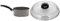 Ballarini Cortina Granitium Casseruola 1 Manico, Alluminio, Grigio, 16 Cm & Cortina Granitium Igloo Coperchio In Vetro Trasparente, 16 Cm