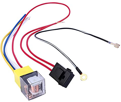 ihreesy Autohupe Kabelbaum,Universal 12V Auto Luftpumpe Hupe Kabel Auto Lautsprecherkabel Relais Adapter für PKW LKW Technik Fahrzeuge