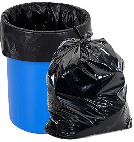 O2frepak Schwarz Müllbeutel 180Liter Reißfest,Schwerlast Müllsäcke,Starke Müllbeutel,Strong Garbage Bag and Heavy Duty Trash Bags(100x120cm,20 Stück)