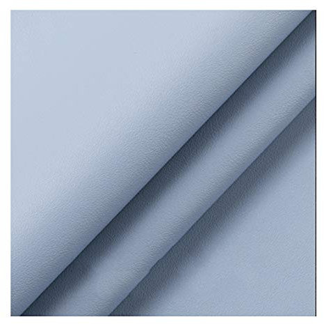 SAVAAL Gestepptes Leder PU Kunstleder Polstermaterial 138 X 100 cm, 1,2 Mm Dickes Basteln DIY Nähen Craft Ledersofa Autositz, Hellblau(Size:1.38x7m)