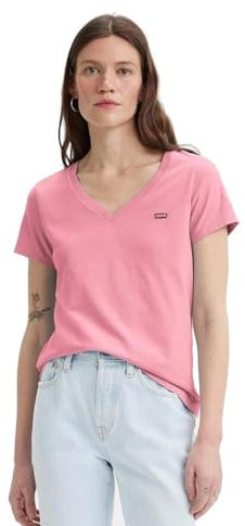 Levi's Perfect V-Neck T-Shirt Femme, Tameless Rose, XS