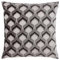 Paoletti Ledbury Samt-Jacquard-Kissenbezug, Grey/Black