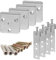 Colgadores para Cabeceros - PACK de 8 - Herrajes para colgar muebles de cocina, armario, Muebles de Baño Suspendidos