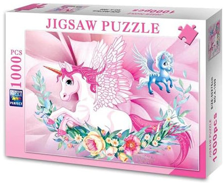 Tuzsocr Jigsaw Puzzles 1000 Pieces for Adults,Family Activity Jigsaw Puzzles Educational Games,for Adults & Kids Age 12 Years Up (Rainbow Unicorn)