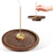 1 Piezas Quemador de Incienso Porta Incienso Quemador Incienso Soporte Incienso Soporte Incienso Loto de Madera 9 Hole Porta Incienso para Varillas Ideal para Casa de té Meditación y Yoga