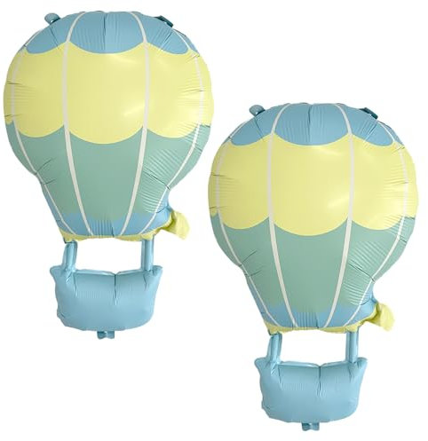 Luftballons Heißluftballon 2 Stück Mattes Heißluftballon Ballon Heißluftballon Große Schöne Karikatur Dekor Kindergeburtstag Geburtstag Party Dekoration für Jungen Mädchen Geburtstagsdeko