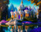 RZHRHJES Wandbild The Crystal Castle, 58 x 90 cm, ohne Rahmen, Leinwandbild