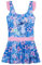 Get Trend Disney Stitch Costume Piscina Bambina Ragazza Costume Intero Costumi Bagno Comodi Costume con Gonna Idee Regalo (9-10 Anni, Blu Stitch)
