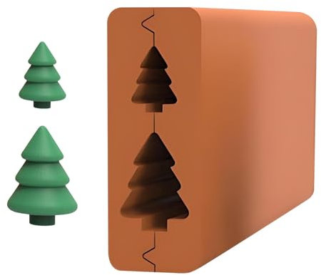 Generisch Polymeric Clay Christmas Tree Roller | Bead Roller Weihnachtsbaum Formen | Weihnachtsbaum Perlenroller Polymeric Clay Form | Kreative Tonroller Formwerkzeuge für Künstlerbedarf