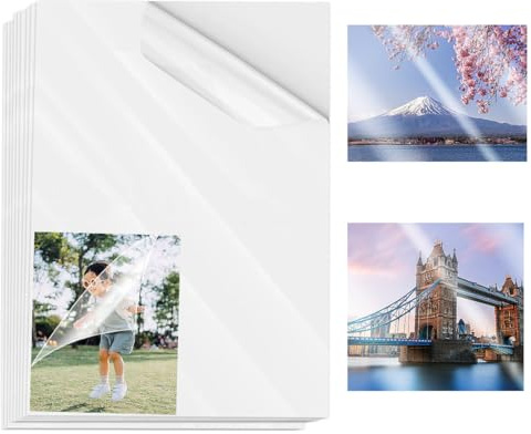50 Stück Laminierfolien, Selbstklebende Kalt-Laminierfolien 21x29.7cm – Selbstlaminierende Folie für Visitenkarten, Fotos & Ausweise – Kein Gerät Notwendig für Visitenkarten Fotos Ausweise