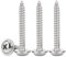Drenky 50 Pièces Vis A Bois M4 Autotaraudeuses à TêTe Ronde Avec Rondelles Cruciformes à Bois En Inox 304, EntièRement Fileté, M4x25mm