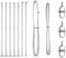 vidaxl fence posts set - galvanized steel, 68.5cm, silver, weatherproof, outdoor use with base plates, garden variety cylindrical poles