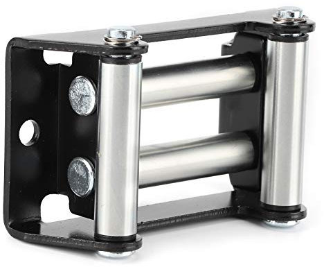 Winch Roller Fairlead, Guide de câble métallique galvanisé de 4,3 Guide de treuil d'espacement de 110 mm Lourd pour Les camions 4x4 Hors Route et JEP
