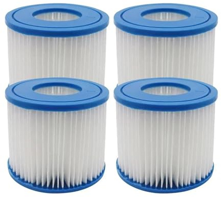 AQPLCIR Cartuccia filtro di tipo I, compatibile con pompa filtrante 58381 58093, parti di ricambio (4 pezzi)