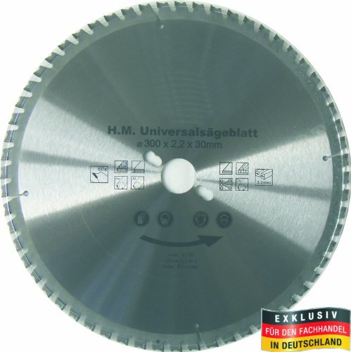 Professionelles Multi-Sägeblatt verschiedene Größen mit 30mm Lochbreite - schneidet nahezu alle Materialien - mit hoher Standzeit, entwickelt für hohe Beanspruchung (Sägeblatt 300 x 30mm | 60 Zähne)