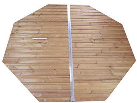bambus-discount.com Badefass Abdeckung mit einem ca. Durch. 150cm - für Holzbadefass Badefässer Badefass für draussen